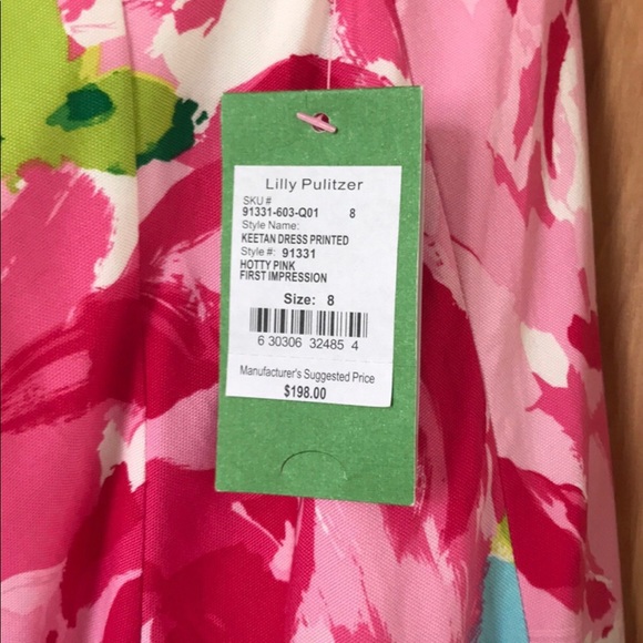 Lilly Pulitzer Keetan Hotty Pink First Impression - Picture 2 of 4